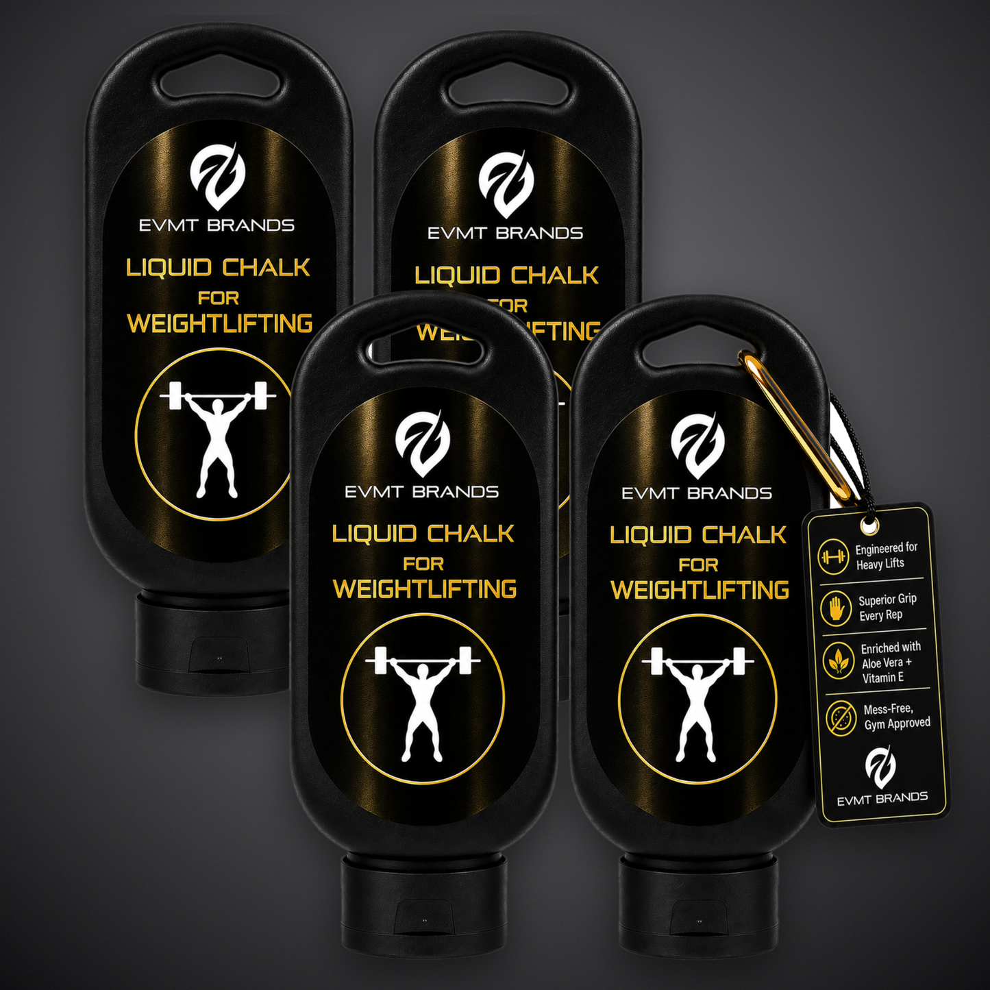 EVMT Weightlifting Liquid Chalk 50ml 4 pack
